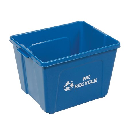 GLOBAL INDUSTRIAL Rectangle Blue, Plastic 240771